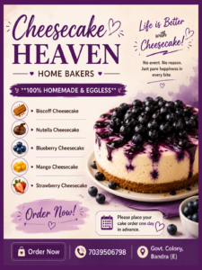 3x4 2 qty CHEESECAKE HEAVAN